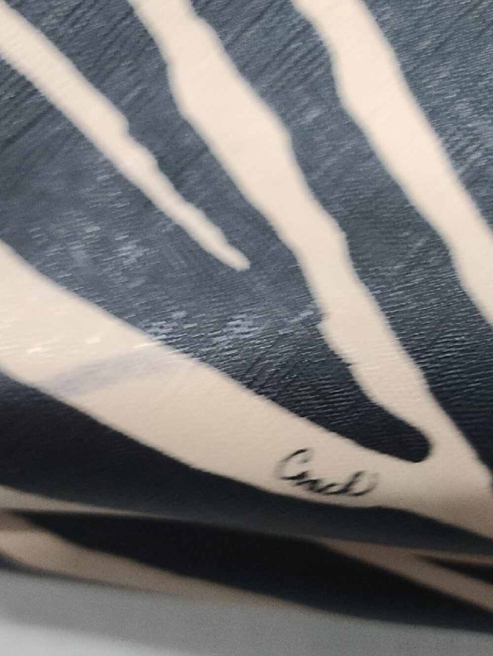 Coach Zebra-Print Metro Tote in Black and Cream with Tan Trim, Note Call Outs - Picture 13 of 15